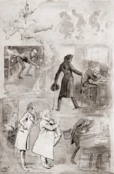 Illustration für Eine Weihnachtsgeschichte aus Die Weihnachtsbücher von Charles Dickens