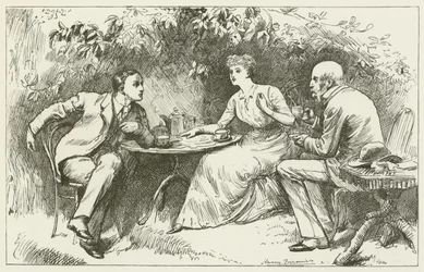 Illustration für Sylvie und Bruno von Lewis Carroll