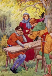 "Nun, auf den Schaft dieses Pfeils, Sheriff, schreibe deinen eigenen Namen"