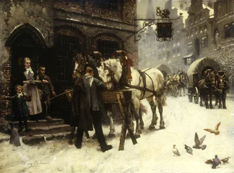 Vor dem Dorfgasthaus