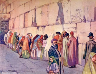 Die Klagemauer, Jerusalem, Palästina, um 1910, aus Ein Buch des modernen Palästina von Richard Penlake, veröffentlicht um 1910