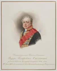 Porträt von Fjodor Petrowitsch Opochinin 1779-1852, ca. 1850