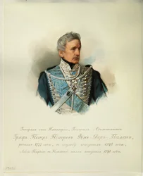 Porträt von General Graf Peter Petrovich von der Pahlen 1777-1864 aus dem Album der Kaiserlichen Leibgarde, 1846-1849