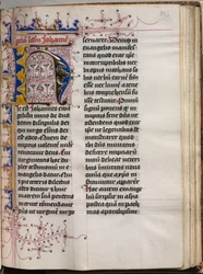 Evangelienbuch mit Evangelistenporträts: Verzierte Initiale