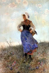 Bretonisches Fischermädchen