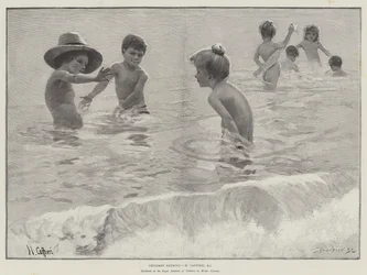 Kinder beim Baden