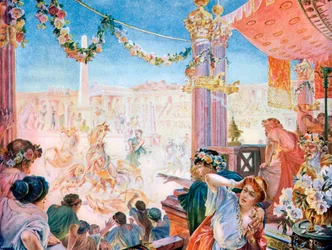 Der Zirkus von Nero oder der Zirkus von Caligula, Rom, 1901