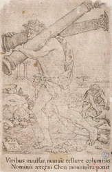 Herkules trägt die Säulen von Gades, aus der Serie: Die Arbeiten des Herkules (12)