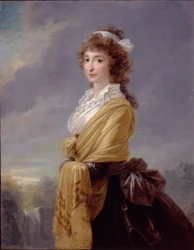 Porträt der Gräfin Elisabeth von Thun-Hohenstein 1764-1806, 1787