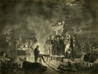 Napoleons Biwak auf dem Schlachtfeld von Wagram in der Nacht vom 5. auf den 6. Juli 1809, 1921