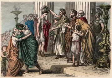 Antikes Griechenland: Krönung des olympischen Siegers, 1866