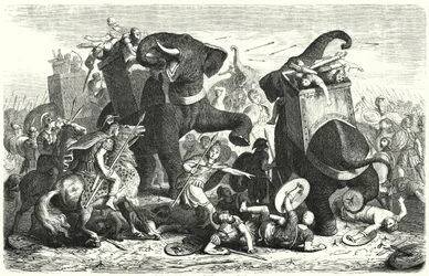 Schlacht von Gaza, 312 v. Chr. (Stich)
