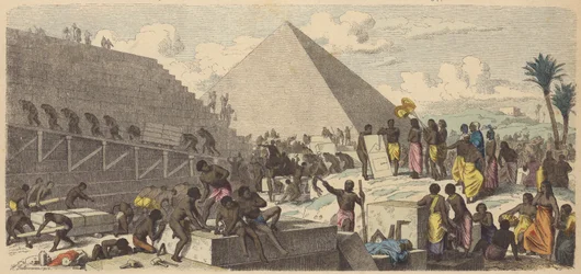 Bau der Pyramiden im alten Ägypten