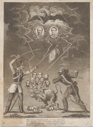 Allegorie der Unterdrückung der ungarischen Revolution 1849, 1849