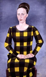 Ingeborg Stegeman, geb. Krause, die Frau des Künstlers, 1925