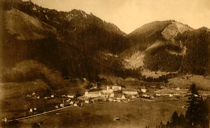 Kloster Ettal von Süden, Bayern, Deutschland, ca. 1922
