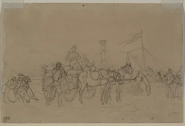 Passagiere für den Rhein-Dampfer verso, zweites oder drittes Viertel des 19. Jahrhunderts