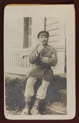 Erster Weltkrieg: Die Ukraine in den Jahren 1914-1916 während der Invasion der deutschen Armee. Porträt eines Mannes