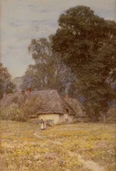 Cottages in Quidhampton, in der Nähe von Salisbury