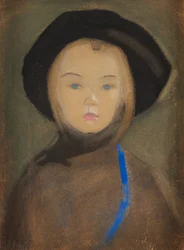 Mädchen mit blauem Band, 1909