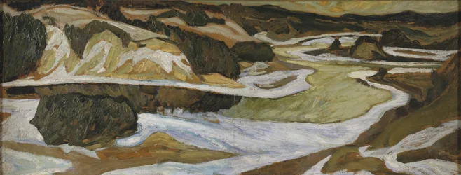 Der Fluss Ångermanälven