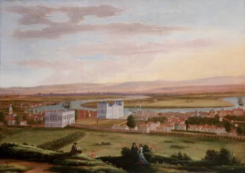 Blick auf Greenwich und das Queen