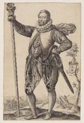 Ein Pikeman nach links gedreht