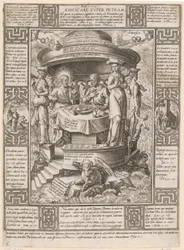 Aedificare super Petram, Blatt 6 der Folge „Allegorien des christlichen Glaubens“