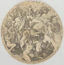 Auffahrt der Gerechten in den Himmel, Blatt 3 der Folge "Die vier letzten Dinge"