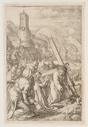 Christus trägt das Kreuz, aus Die Passion