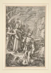 Christus gefangen genommen (der Verrat an Christus), aus Die Passion, Nr. 3 in einer Serie von 12 Gravuren