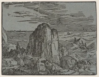 Klippe an einer Küste