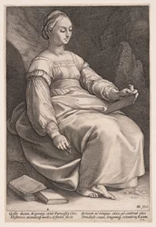 Clio, die Muse der Geschichte, aus Die Neun Musen