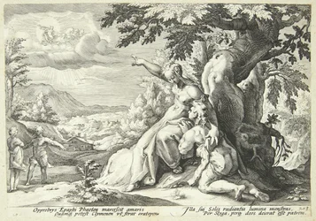 Klymene ermutigt Phaeton, Helios zu finden