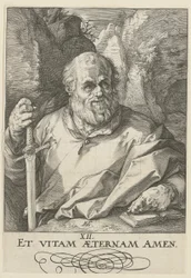 Matthias, Blatt 13 der Folge "Christus, die zwölf Apostel und Paulus"