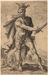 Mucius Scaevola, Blatt 3 der Folge "Römische Helden"