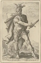 Mucius Scaevola, Blatt 3 der Folge "Römische Helden"