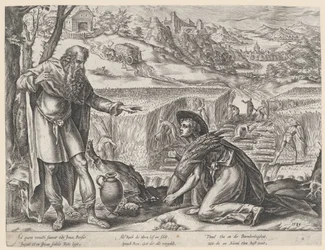 Ruth liest Ähren im Feld von Boas