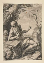 St. Hieronymus in der Wüste