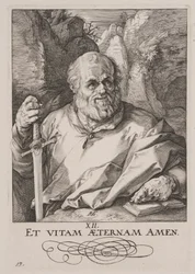 St. Matthias, aus Christus, die Apostel und St. Paulus mit dem Glaubensbekenntnis