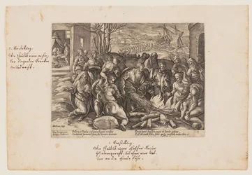 St. Paulus von der Viper gebissen, aus Acta Apostolorum (Die Apostelgeschichte)