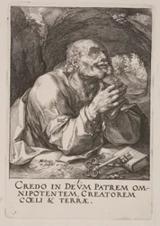 St. Peter, aus Christus, die Apostel und St. Paul mit dem Glaubensbekenntnis