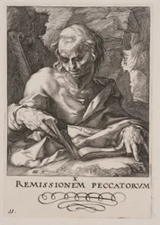 St. Simon, aus Christus, die Apostel und St. Paulus mit dem Glaubensbekenntnis