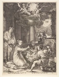 Die Anbetung der Hirten, aus Die Geburt und das frühe Leben Christi