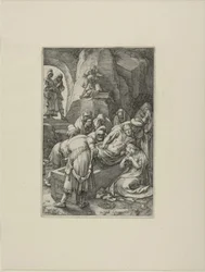 Die Grablegung, Platte elf aus Die Passion Christi