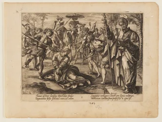 Das Martyrium des Heiligen Thomas, aus Das Martyrium Christi und der Apostel