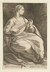 Die neun Musen: Terpsichore, Nr. 5 in einer Serie von 9