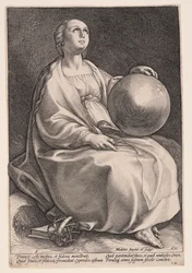 Urania, die Muse der Astronomie, aus Die neun Musen