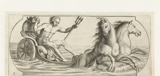 Neptun auf einem Streitwagen (Nouveau Livre des Dieux et Deeßes De la Marine)