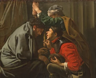 Die Krönung mit Dornen und die Verspottung Christi